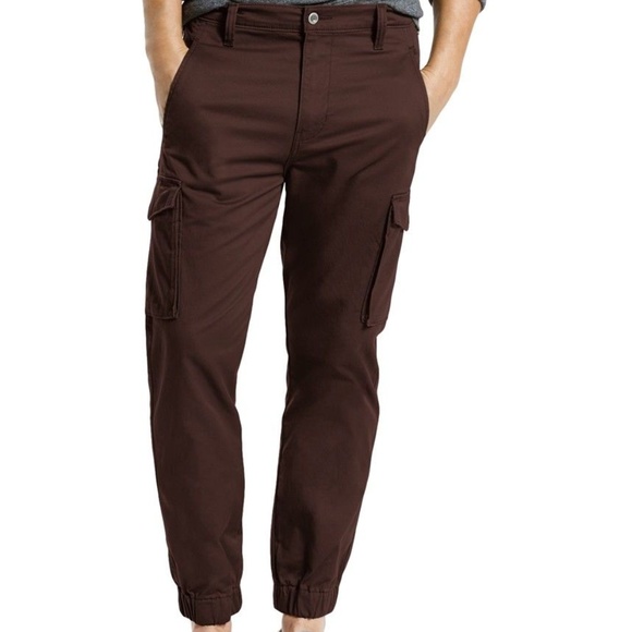 mens slim fit cargo joggers